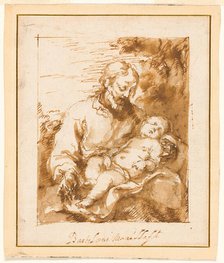 Saint Joseph and the Sleeping Christ Child, 1670/75. Creator: Bartolomé Esteban Murillo.