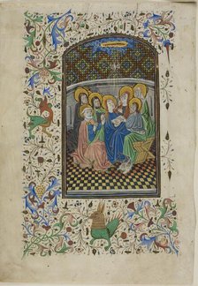 The Pentecost, from a Book of Hours, c. 1430. Creator: Unknown.