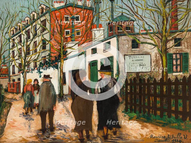 Rue à Ivry, 1924. Creator: Maurice Utrillo.