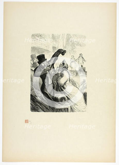 Le couplet final, from Tirage Unique de Trente-Six Bois, 1862, printed 1920. Creator: Charles Maurand.