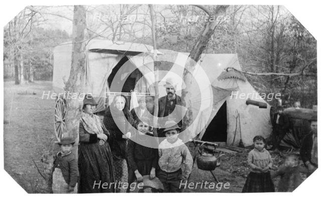 Gypsy encampment Glenwood Road, 1888. Creator: Frances Benjamin Johnston.