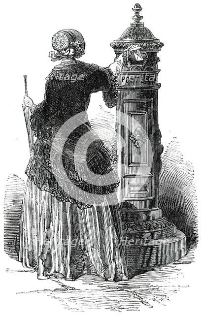 New Letter-Box, at Paris, 1850. Creator: Unknown.