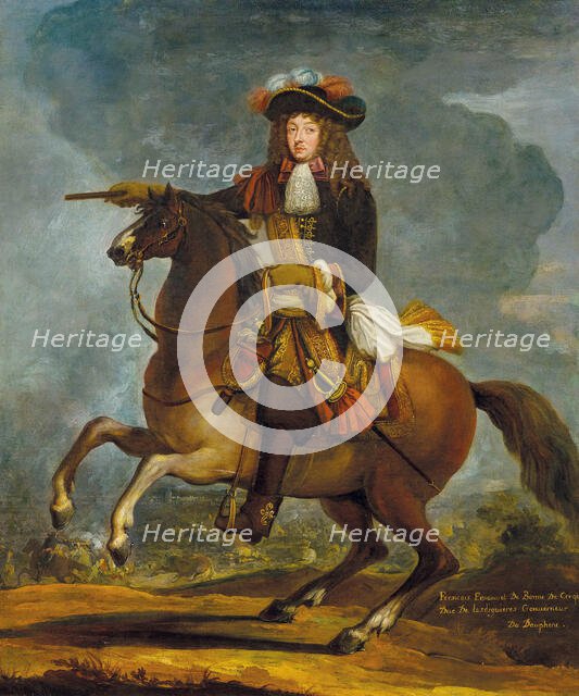 Equestrian portrait of François Emmanuel de Bonne de Créquy (1596-1677). Creator: Meulen, Adam Frans, van der (1632-1690).