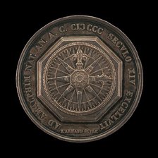 Compass Rose [reverse], second quarter 19th century. Creators: Aloysio Arnaud, L. Taglioni.