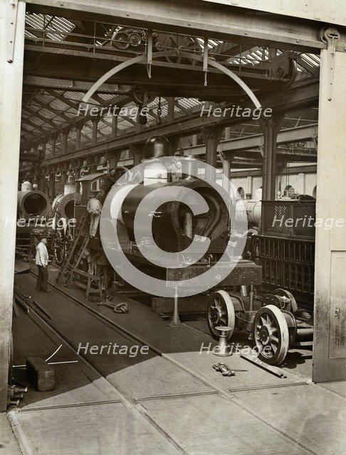Crewe Locomotive Works, Forge Street, Crewe, Cheshire, 1910. Artist: LG Fisher.