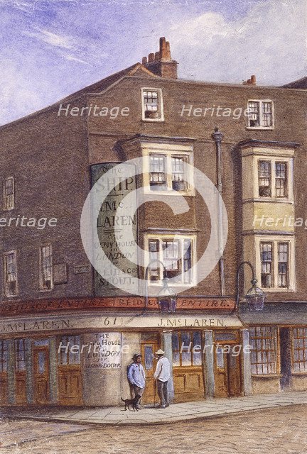 Ship Tavern, Goodman's Yard, London, c1870. Artist: JT Wilson