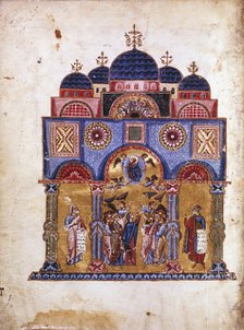 Illustration from Homilies on the Virgin, Byzantine manuscript, 12th century. Artist: James of Kokkinobaphos