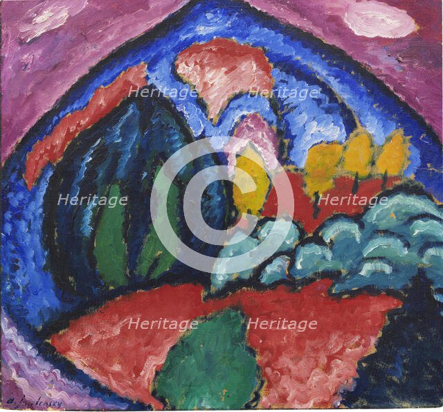 Mountains in Oberstdorf, 1912. Creator: Javlensky, Alexei, von (1864-1941).