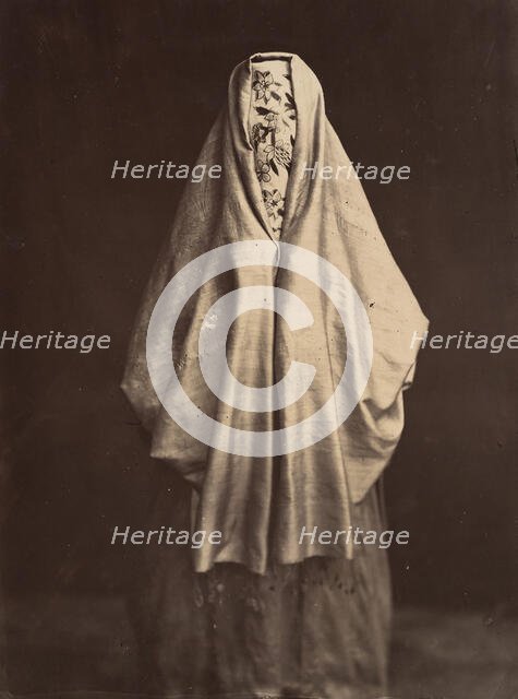 Femme turque en toilette de ville, 1870s. Creator: Felix Bonfils.