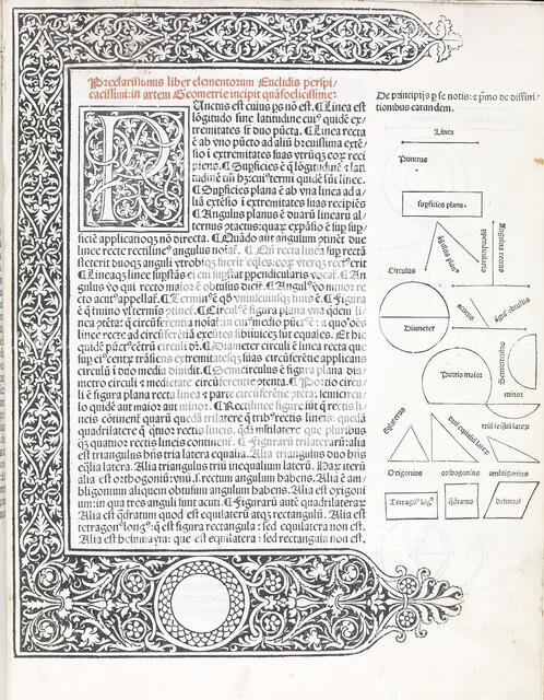 Elementa geometriae, 1482. Creator: Unknown.