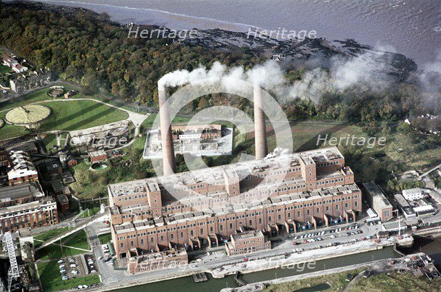 Portishead B Power Station, Somerset, 1970. Artist: Jim Hancock.