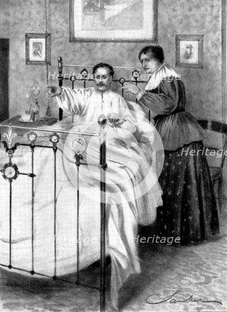 An Open Moment: "He must be killed" Selward said, white as a sheet and trembling in every limb, 1898 Creator: Unknown.