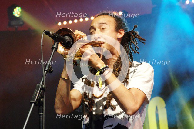 Theo Croker, Love Supreme Jazz Festival, Glynde Place, East Sussex, 2015. Artist: Brian O'Connor.