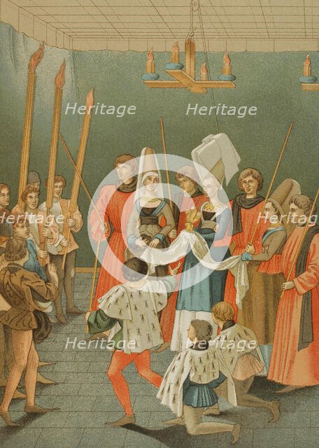 Lady presenting the prize of the tournament, 1877. Creator: Felix Elie Regamey.