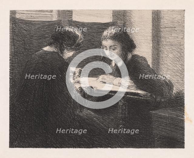 The Embroideres (Les Brodeuses),, 1898. Creator: Henri Fantin-Latour (French, 1836-1904).