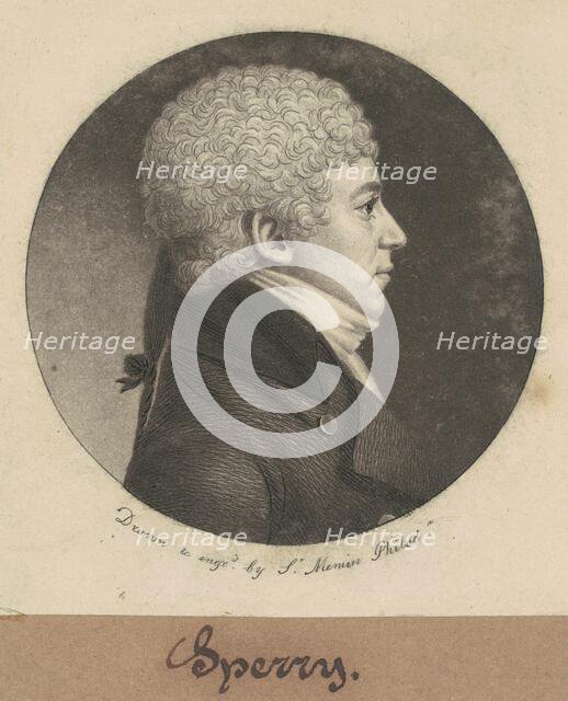 Jacob Sperry, 1800. Creator: Charles Balthazar Julien Févret de Saint-Mémin.