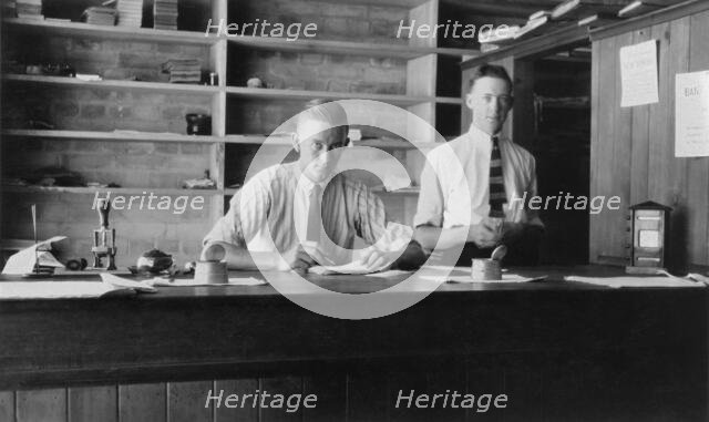 Bank of Australasia, Cressbrook Street, after the 1926 fires, Toogoolawah, Queensland, 1926. Creator: Jack Bain.