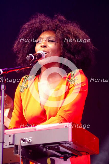 Laura Mvula, Love Supreme Jazz Festival, Glynde Place, East Sussex, July 2014. Creator: Brian O'Connor.