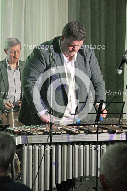 Nat Steele Quartet with Grant Stewart, Watermill Jazz Club, Surrey, 4 Feb 2020. Creator: Brian O'Connor.