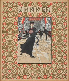 The ice skater. Monthly newsletter: January. Creator: Krenek, Carl (1880-1949).
