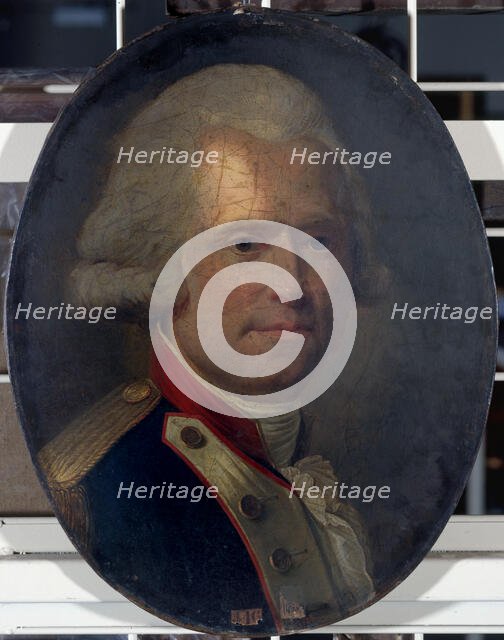 Portrait d'un adjudant-major d'un régiment de ligne, c1790. Creator: Unknown.
