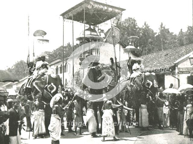 Religious procession, Colombo, Ceylon, 1895.  Creator: Unknown.
