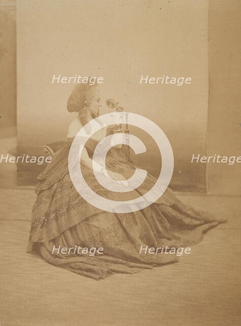 Les yeux mirés, 1860s. Creator: Pierre-Louis Pierson.