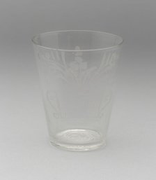 Tumbler, 1764/74. Creator: American Flint Glass Manufactory.