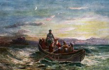 The Escape of Mary Queen of Scots from Loch Leven Castle', 19th century, (c1920). Artist: Unknown
