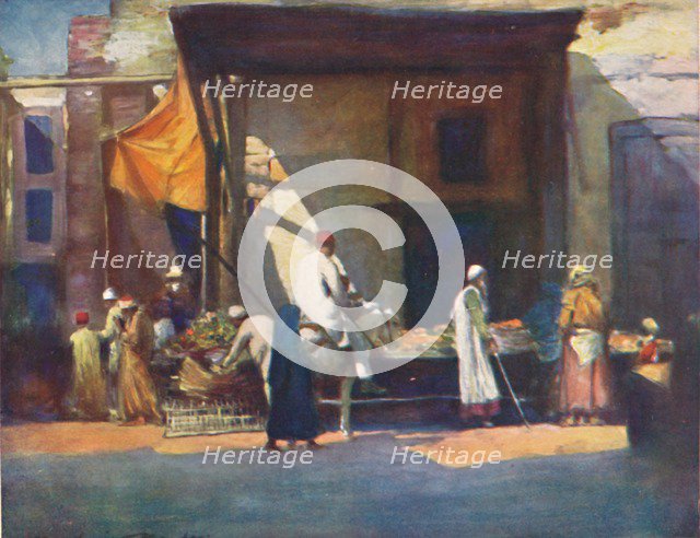 'Fruit Stall', 1903. Artist: Mortimer L Menpes.