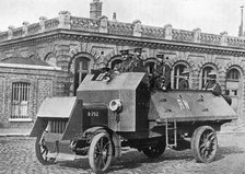 British armoured vehicle, First World War, 1914-1918, (c1920). Artist: Unknown