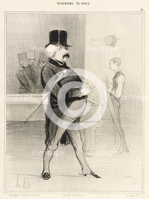 L'Ex-colonel, 1842. Creator: Honore Daumier.