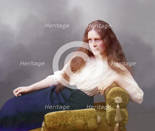 Head study, between 1905 and 1915. Creator: Sergey Mikhaylovich Prokudin-Gorsky.