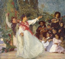 'Spanish dancers', 1895-1933. Artist: George Murray