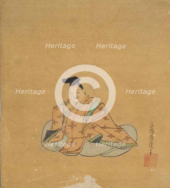 Immortal Poet, 17th century. Creator: Kano Shoun.