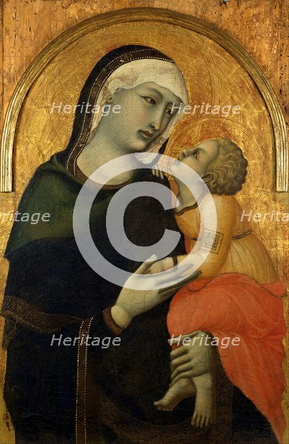 Madonna with Child. Artist: Lorenzetti, Pietro (ca 1300-ca 1348)
