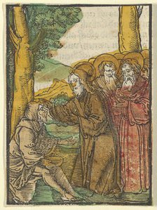 Christ Healing the Blind, from Das Plenarium, 1517. Creator: Hans Schäufelein the Elder.