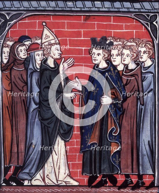 Siege of La Rochelle, c1325-c1350.  Creator: Unknown.