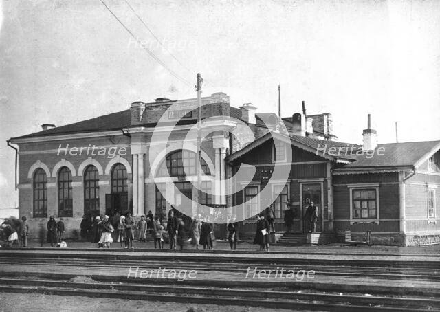 Anzherskaya railway station, 1911. Creator: Kozlov.