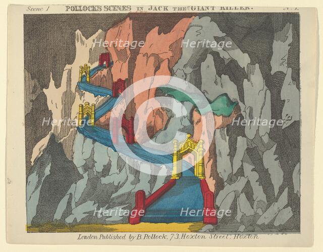Scene 1, from Jack the Giant Killer, Scenes for a Toy Theater, 1870-90. Creator: Benjamin Pollock.