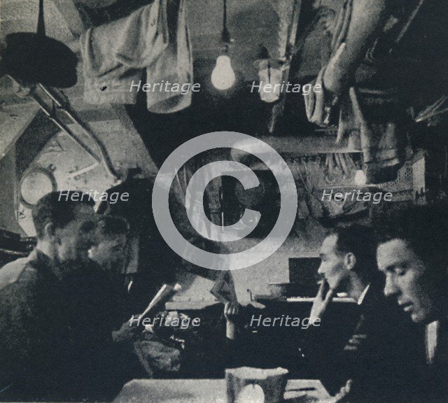 'Functional use of space on the mess deck', 1941. Artist: Cecil Beaton.