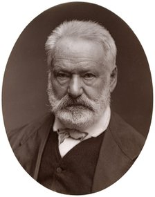 Victor Hugo, French poet, dramatist and novelist, 1877.Artist: Lock & Whitfield