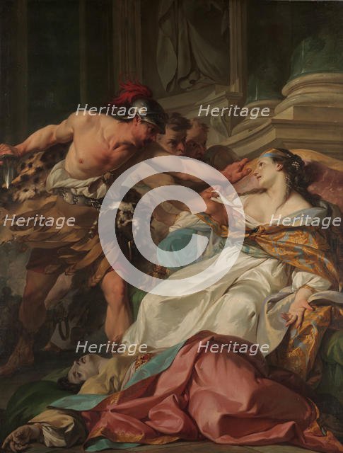 The Death of Harmonia, ca. 1740-41. Creator: Jean Baptiste Marie Pierre.