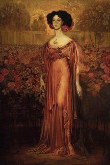 La hermana de las rosas (The Sister of the Roses), 1908. Creator: Néstor, (Néstor Martín-Fernández de la Torre) (1887-1938).