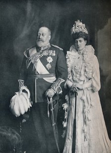 King Edward VII with Queen Alexandra, c1908 (1911). Artist: Lafayette.