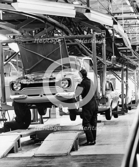 Ford Escort production line, 1973. Artist: Unknown