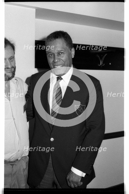 John Lewis, Capital Jazz, Royal Festival Hall, London, 1985.   Artist: Brian O'Connor.