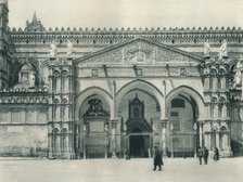 Main entrance of the Cathedral, Palermo, Sicily, Italy, 1927. Artist: Eugen Poppel.