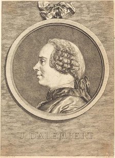 J. D'Alembert, 1754. Creator: Claude Henri Watelet.