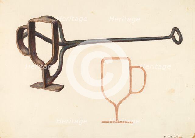 Branding Iron, c. 1942. Creator: Elizabeth Johnson.